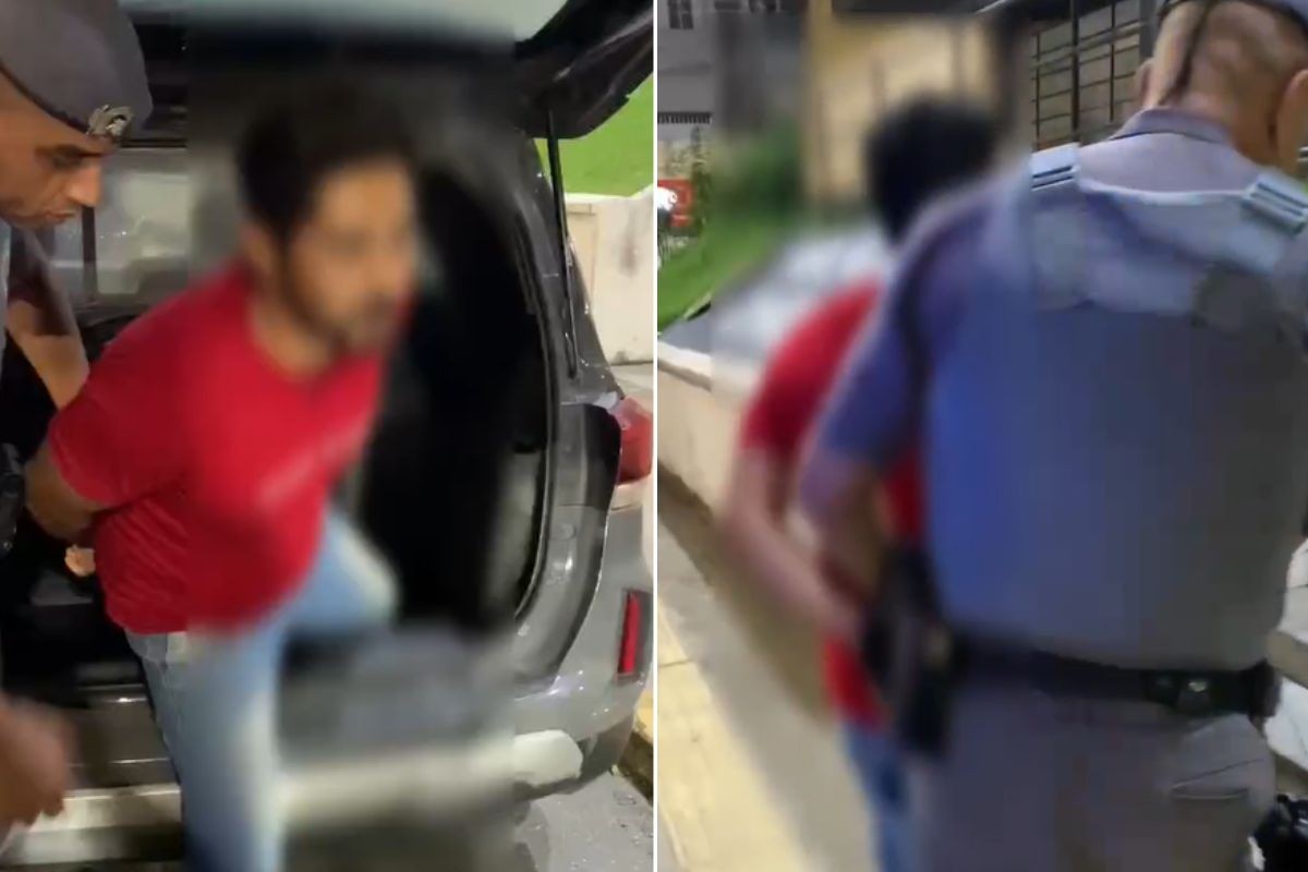 Homem vai para a delegacia após quebrar janela e invadir casa da ex no interior de SP; VÍDEO