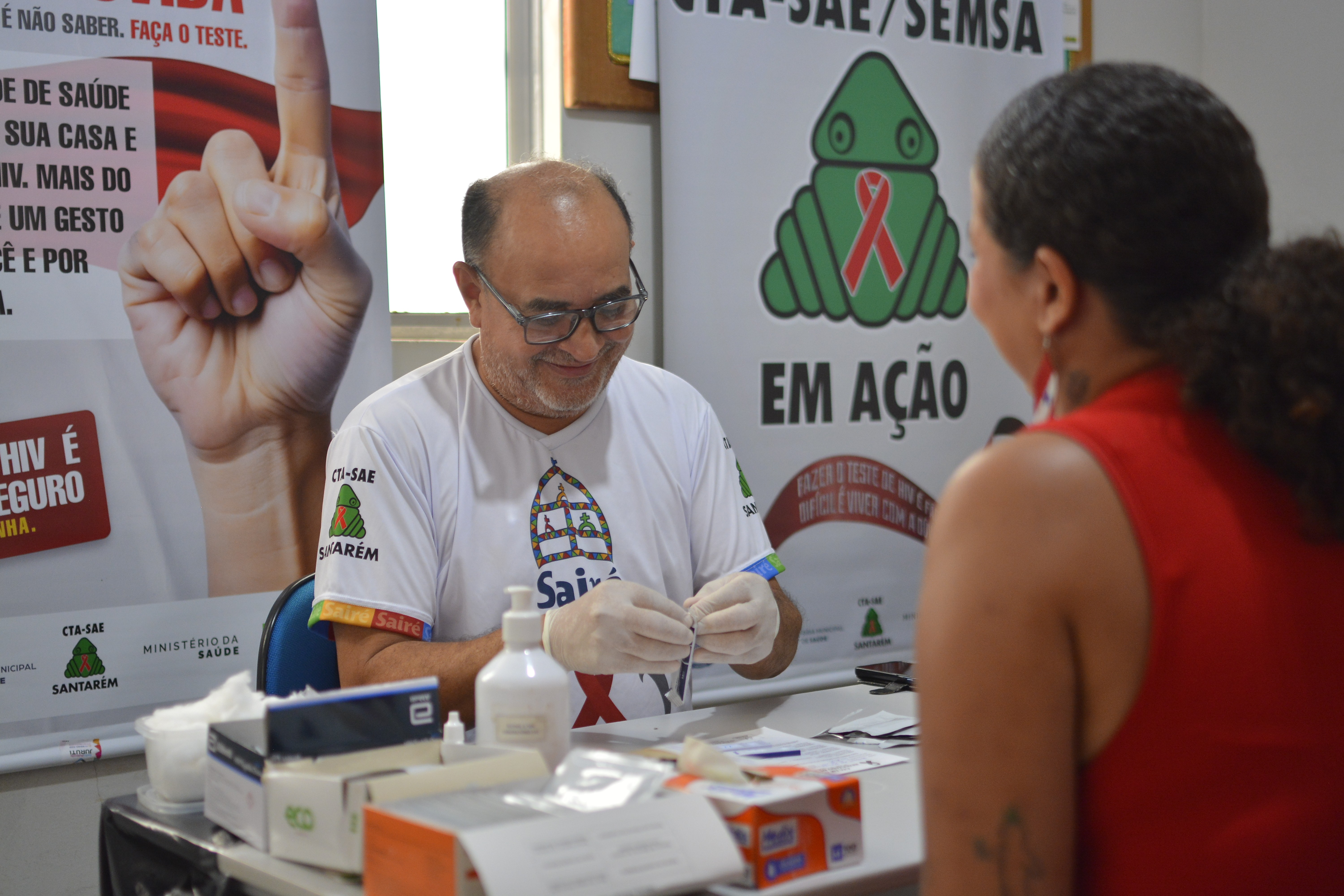 CTA realiza mutirão de testagem rápida e ação de sensibilização em Santarém nesta sexta, 10