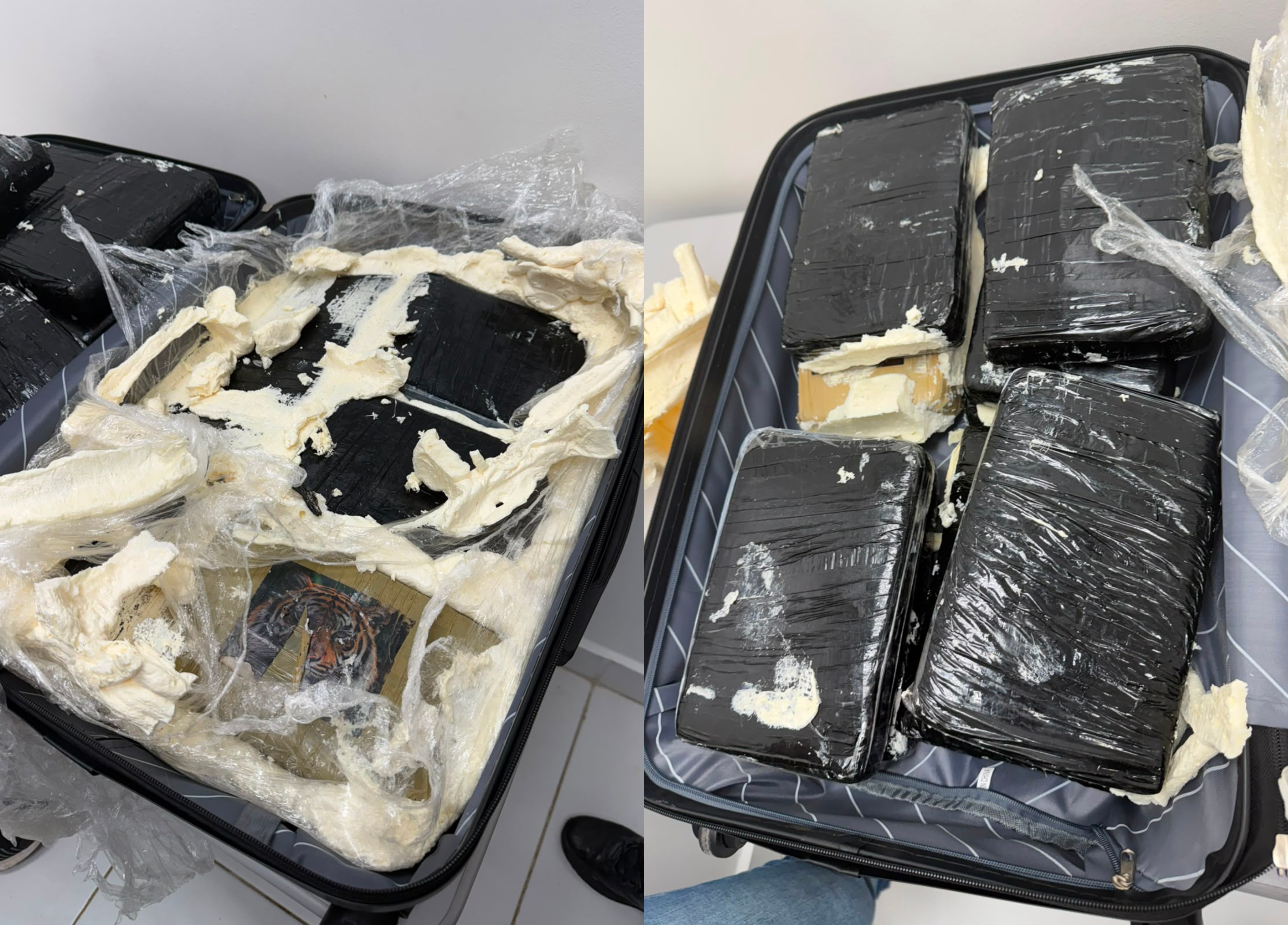 Mulher é presa com 15 tabletes de skunk no aeroporto de Boa Vista