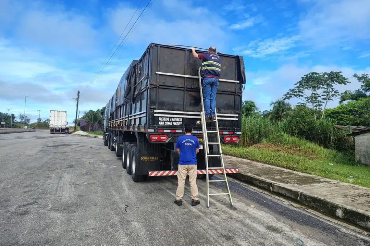Carga de R$ 1,6 milhão com destino a Santarém é apreendida pela Sefa em Novo Progresso