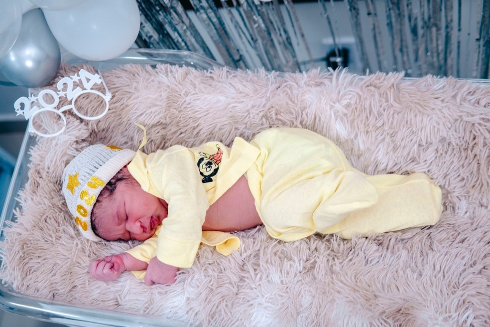 Wanderson Ícaro é o primeiro bebê a nascer na rede estadual de saúde do Maranhão em 2024 — Foto: Israel Pontes
