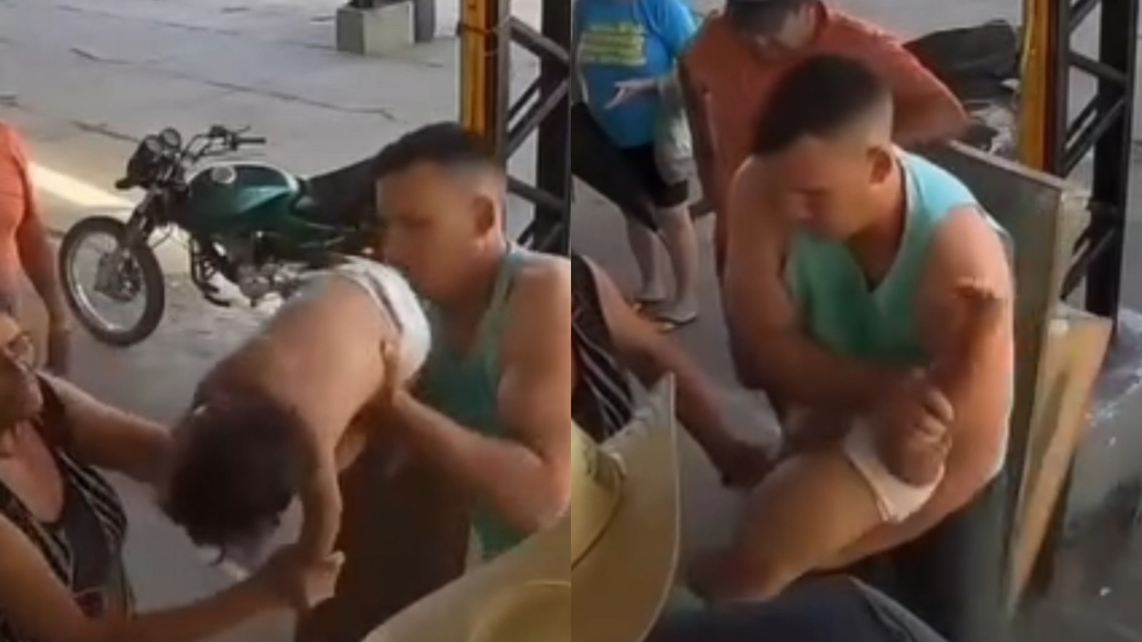 Vídeo: criança em convulsão é salva de engasgo por bombeiro civil de folga no Ceará