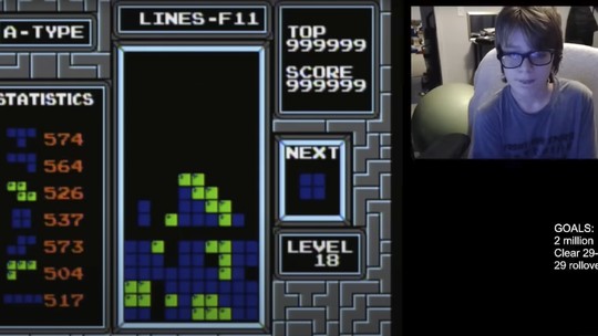 Garoto de 13 anos se torna o primeiro jogador a vencer o 'Tetris'