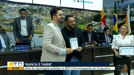 Equipe de jornalismo da TV Anhanguera é homenageada por série de reportagens
