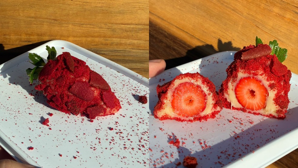 Morango do amor com cookie? Aposta no diferencial fez sucesso com clientes no Piauí — Foto: Divulgação