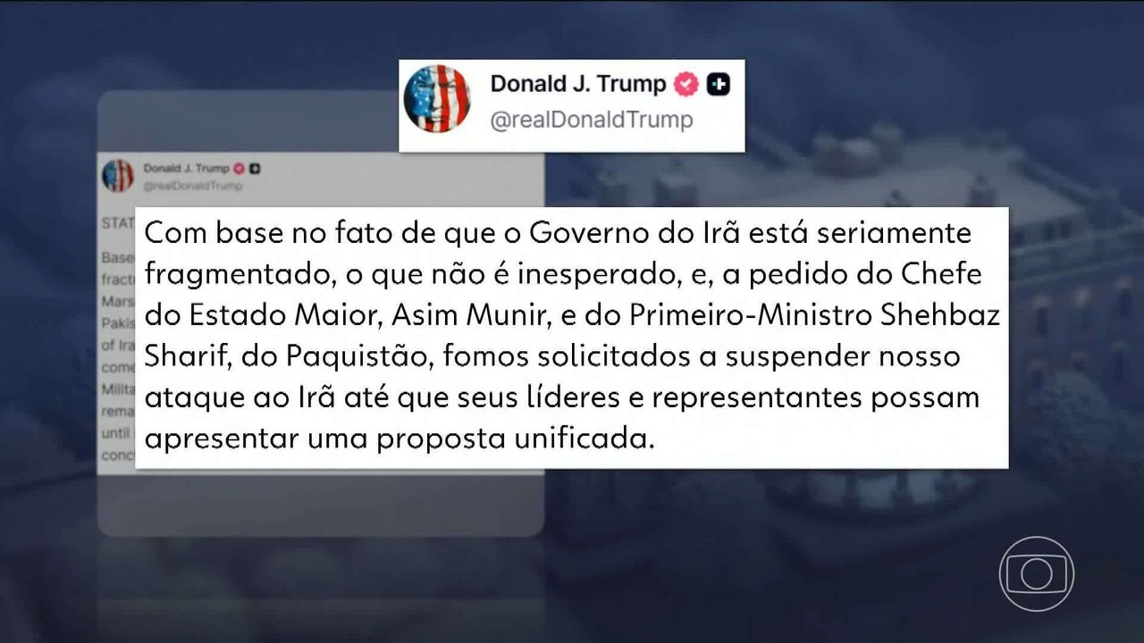 Perto do fim do prazo, Trump prorroga cessar-fo