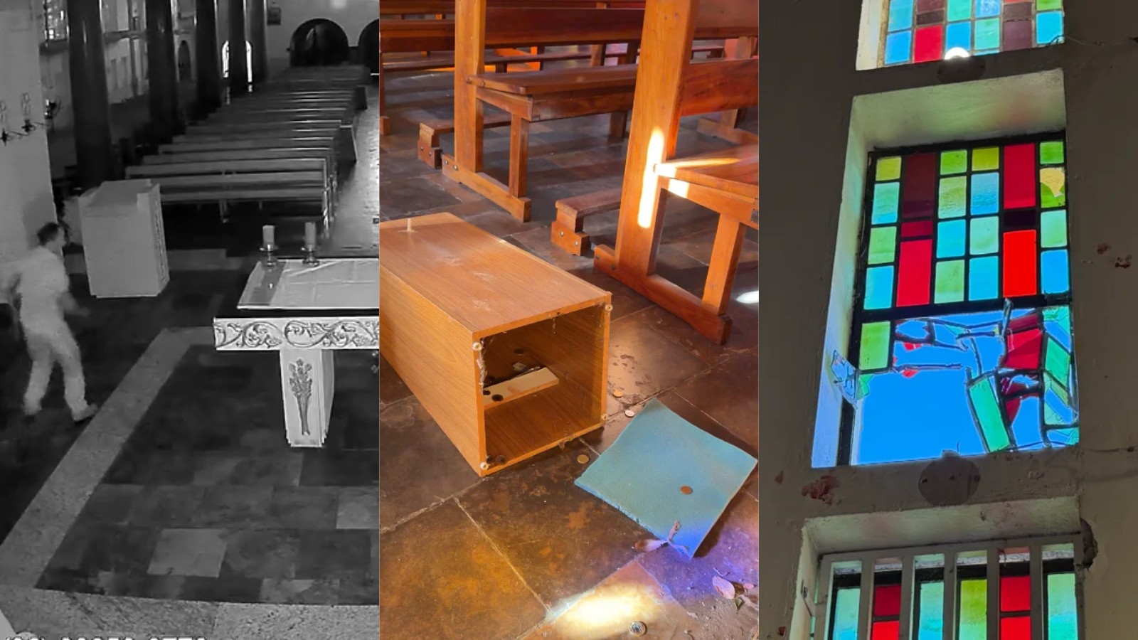 Suspeito deixa tornozeleira eletrônica dentro de igreja após invadir e arrombar cofre de ofertas no PI