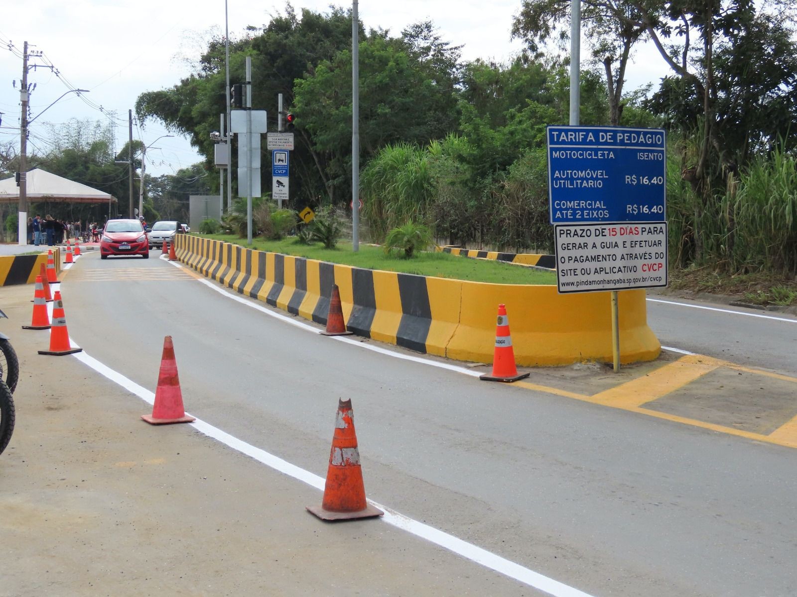 Valor da tarifa do pedágio de estrada municipal de Pinda tem reajuste a partir desta terça