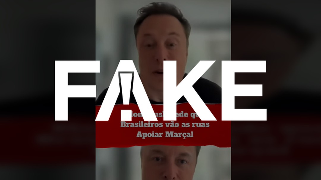 É #FAKE vídeo em que Elon Musk declara apoio a Pablo Marçal; áudio foi manipulado