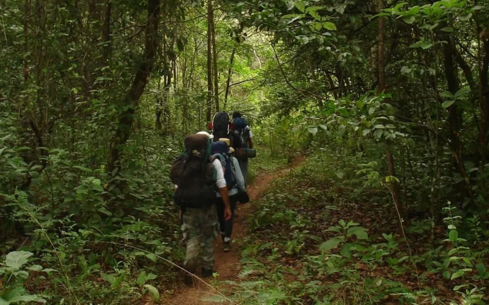 Trilheiros na região de Pirenópolis e Lagolândia, em Goiás — Foto: Arquivo pessoal/Cristiano da Costa