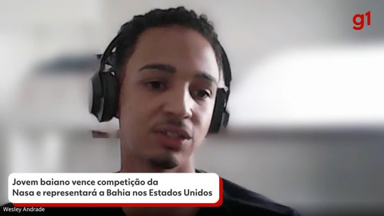 Jovem baiano vence competição internacional da Nasa e representará a Bahia nos EUA - Programa: G1 BA 