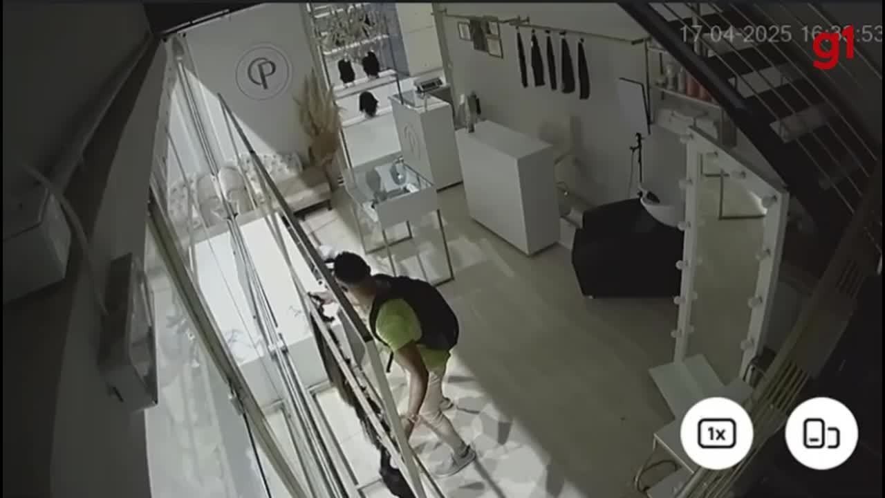 VÍDEO: Loja de cabelos é furtada e tem prejuízo de R$ 300 mil em MG