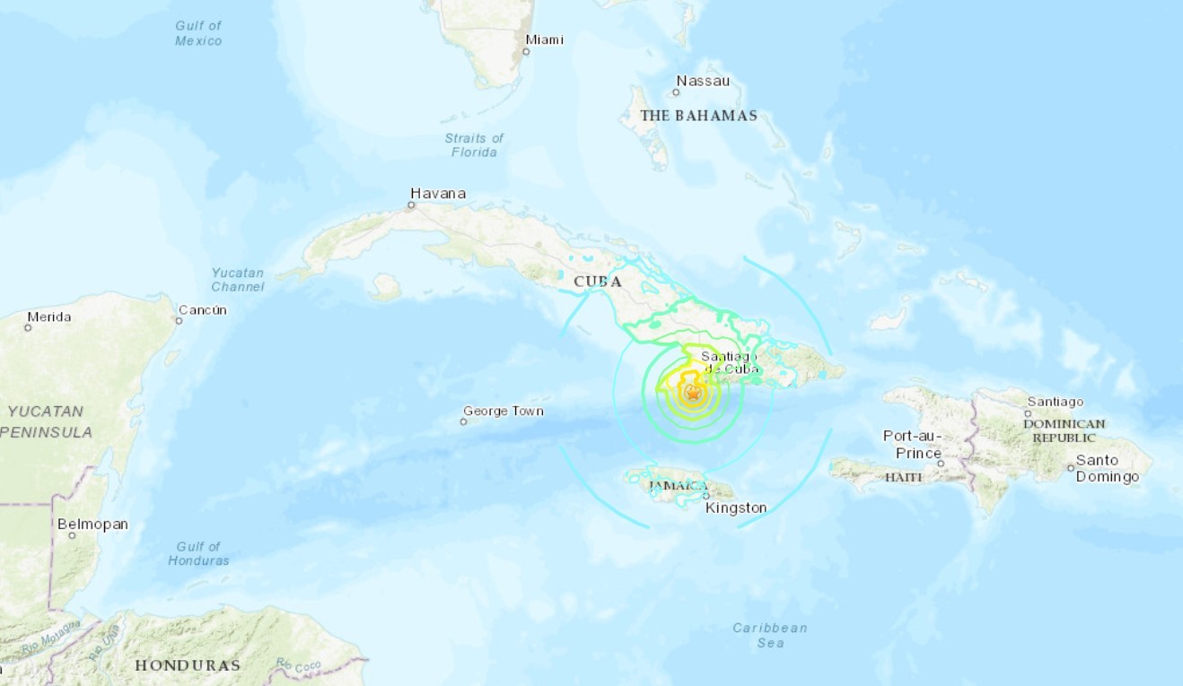 Terremotos de magnitude 5,9 e 6,8 atingem Cuba neste domingo