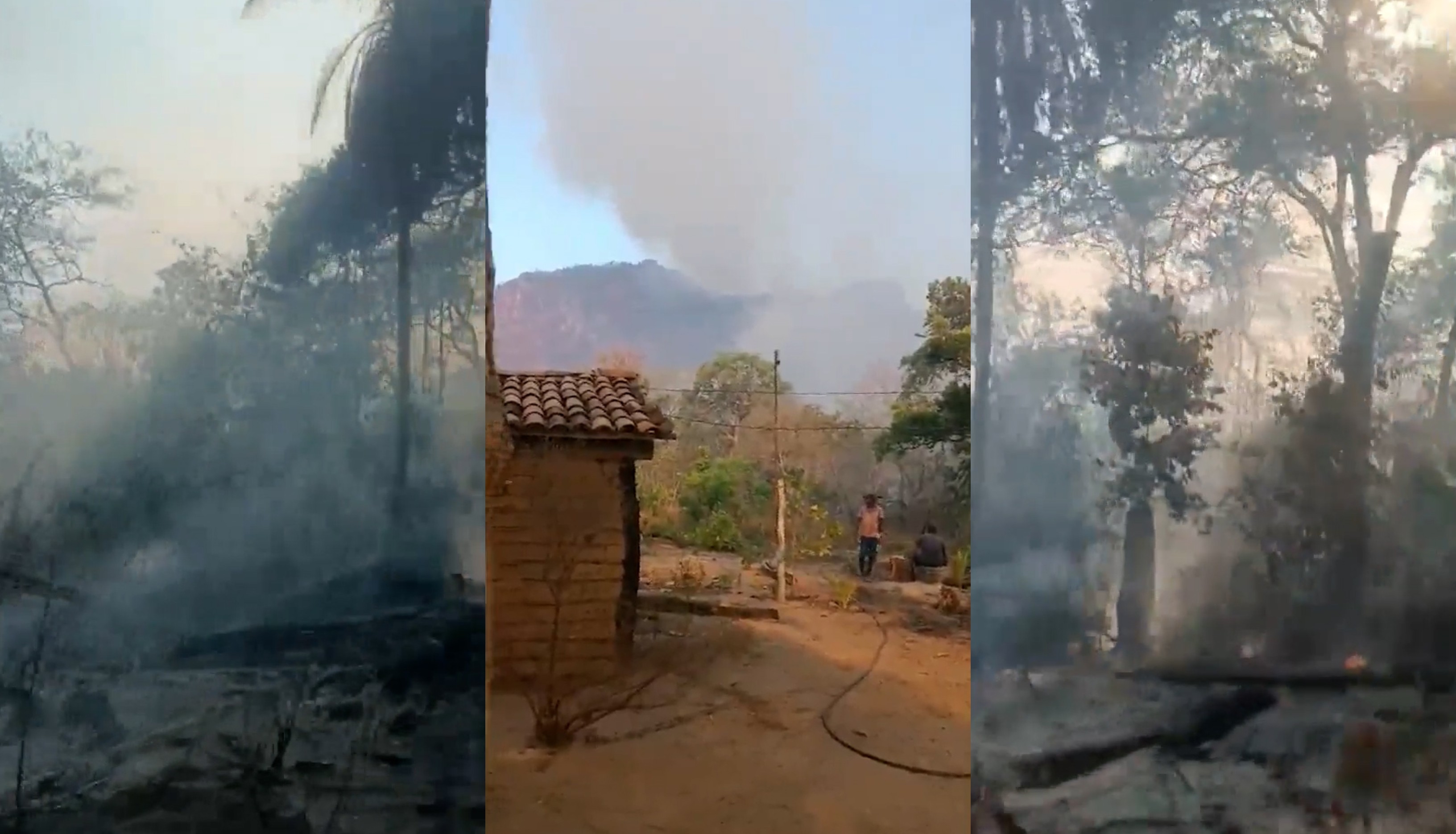 Brigadistas tentam controlar incêndio que já dura 15 dias na Chapada das Mesas no Maranhão