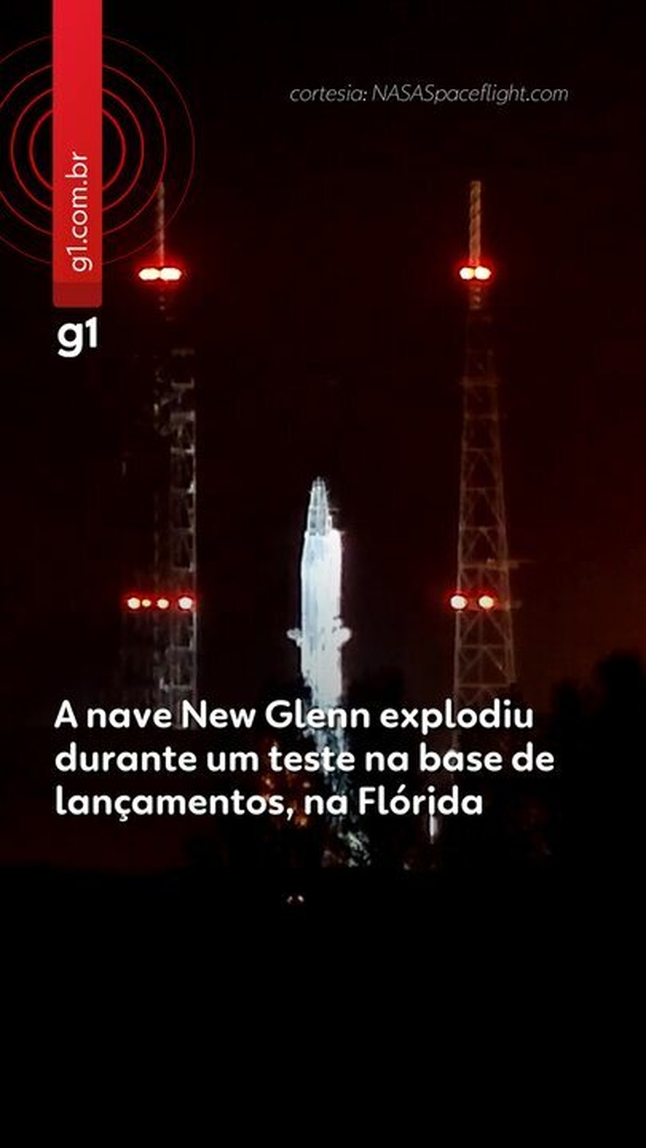 VÍDEO: veja momento em que nave da Blue Origin explode na Flórida
