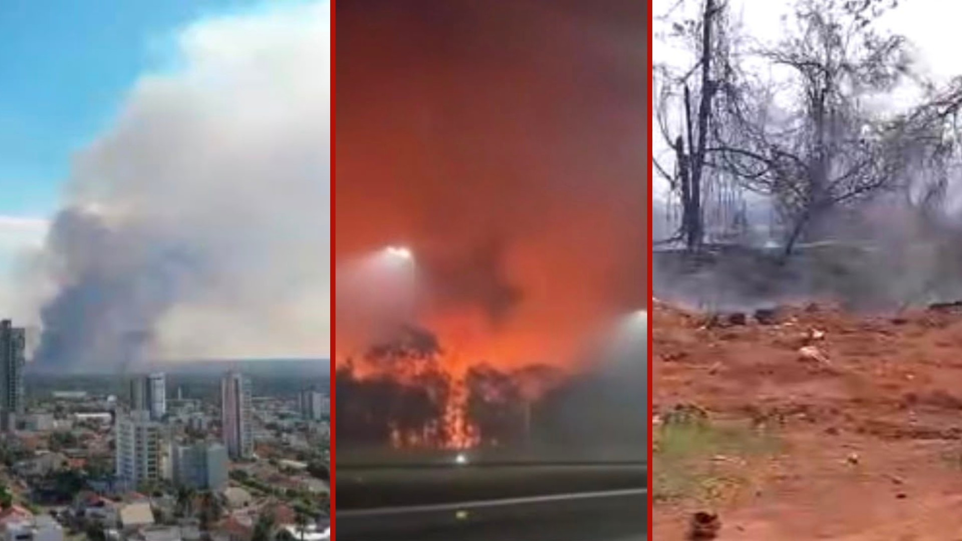 Incêndio em área do Exército em MT pode ter começado após homem atear fogo em vegetação, diz bombeiro