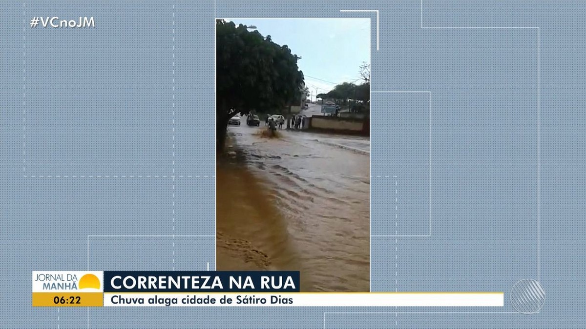 Chuva Alaga Ruas E Causa Transtornos No Centro De Sátiro Dias Na Zona