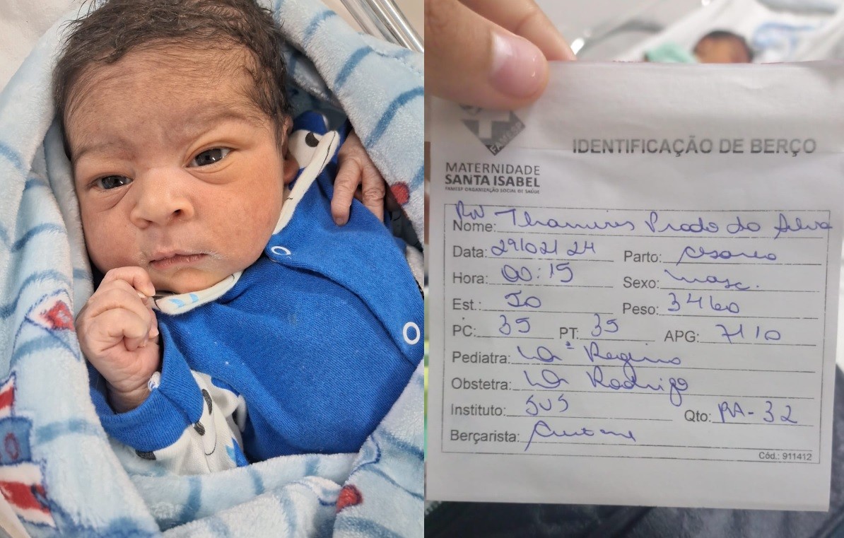 Mãe de bebê nascido em 29 de fevereiro diz que data foi prevista no ultrassom, mas ficou surpresa: ‘Achei que ia adiantar’