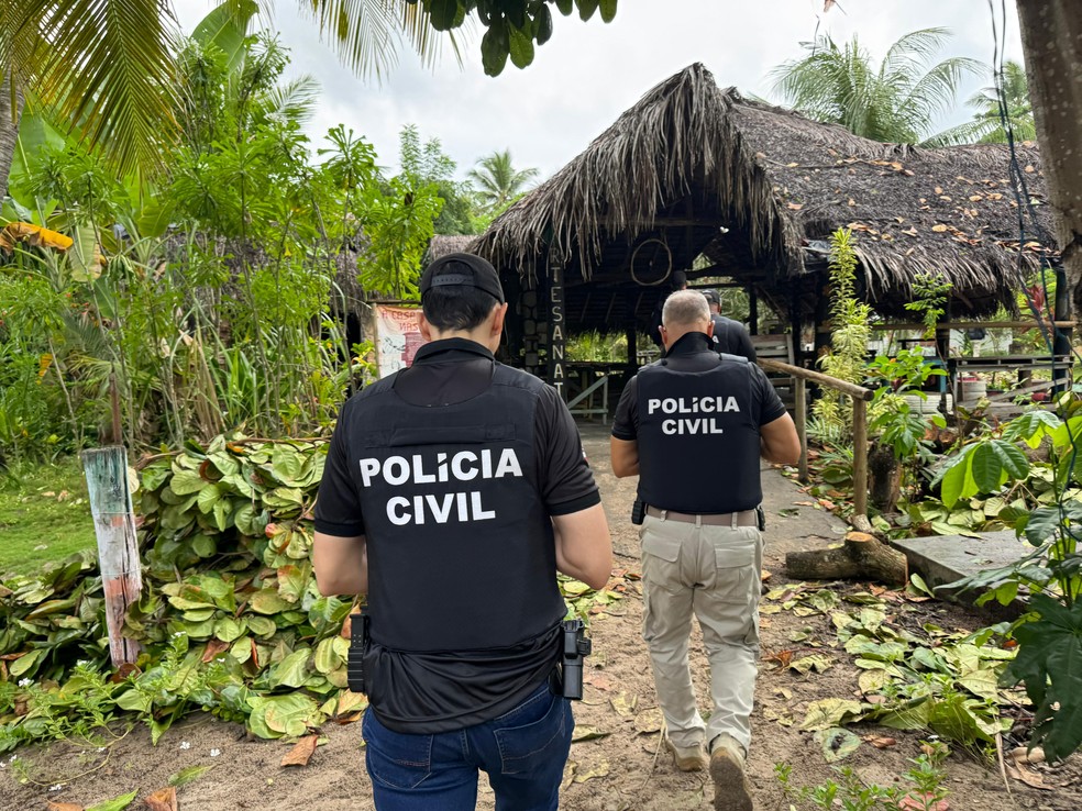 Operação da Polícia Civil Aldeia Hippie de Arembepe — Foto: Polícia Civil