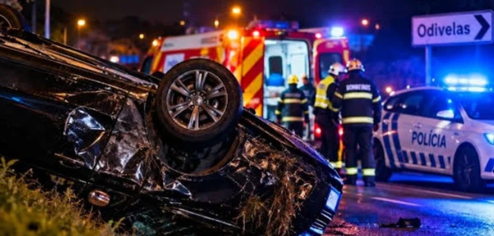 Brasileira morre após carro capotar em Portugal — Foto: Reprodução