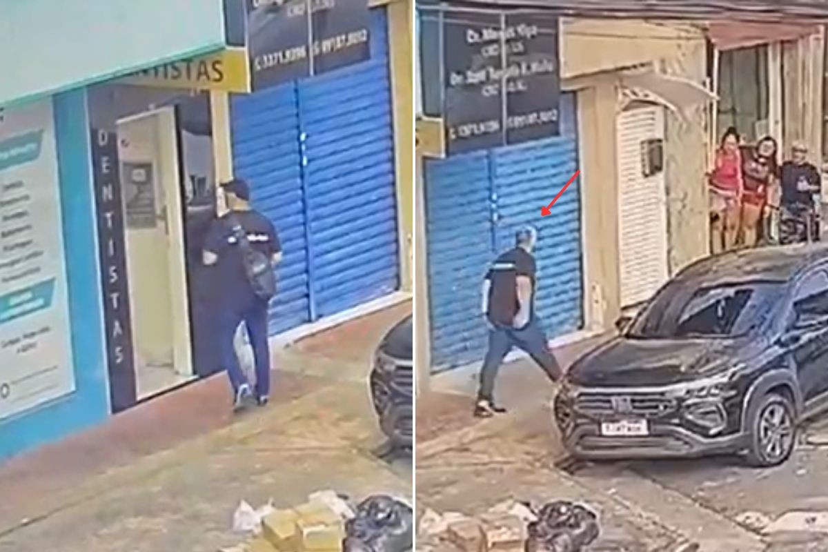 Vídeo mostra suspeito entrando em consultório odontológico e fugindo após matar paciente em SP
