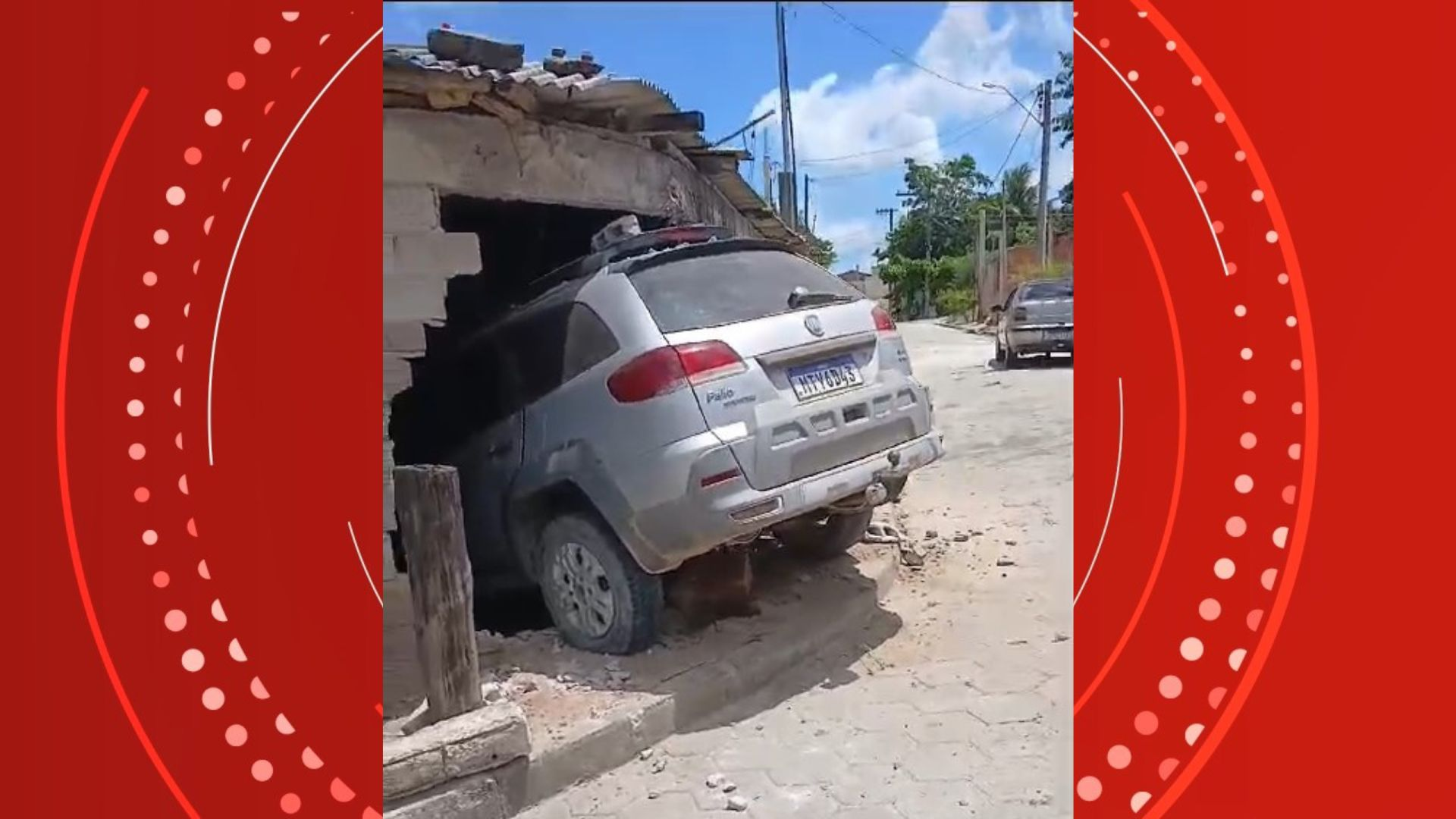 Carro dirigido por motorista sem CNH invade casa e criança de 6 anos fica ferida no ES