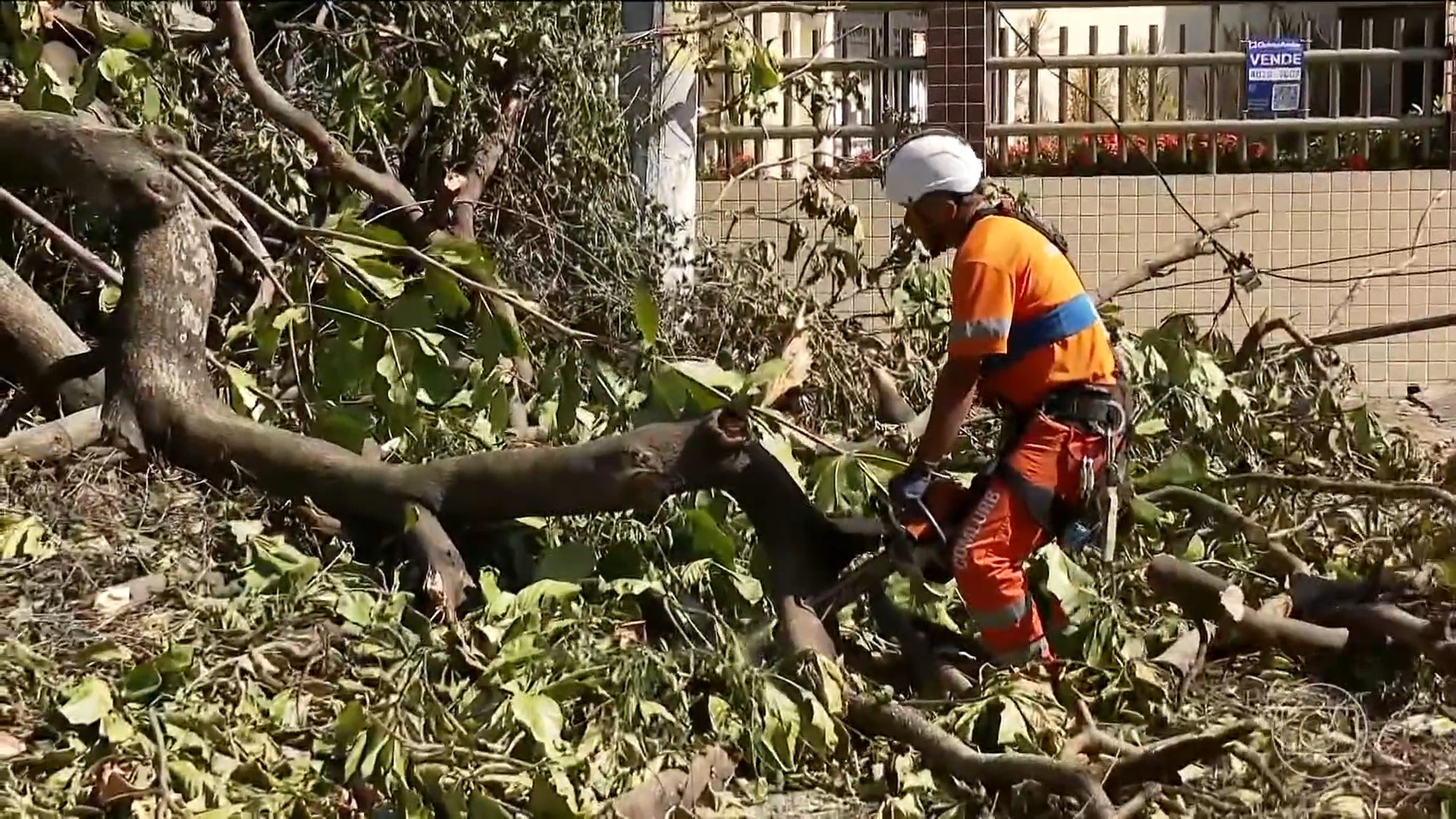 Ventania no Rio: dois dias após o vendaval, 40 mil imóveis continuam sem luz