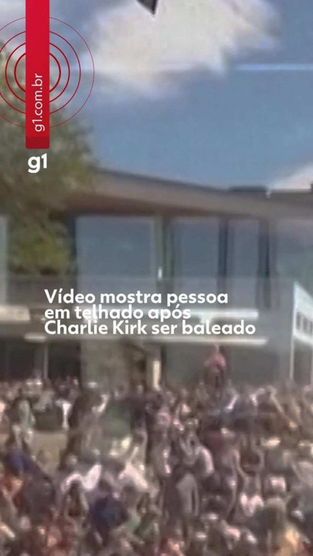 VÍDEO mostra pessoa em telhado perto de onde Charlie Kirk foi morto; polícia diz que tiro foi disparado de topo de edifício
