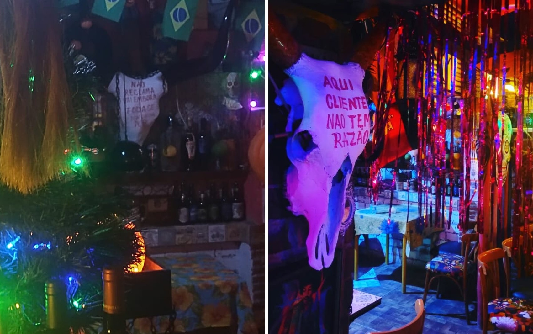 'Cliente não tem razão' e 'Não reclama, vai embora': veja placas do ‘pior bar do mundo’