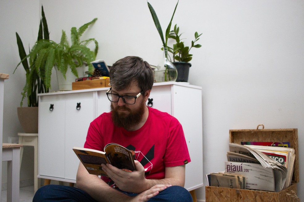 Bruno In&aacute;cio, autor da obra "De repente nenhum som" &mdash; Foto: Lucas Orsini/Arquivo Pessoal
