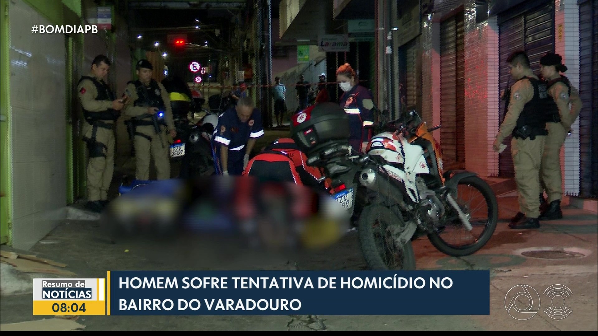 Homem fica gravemente ferido após tentativa de assassinato no Varadouro, em João Pessoa