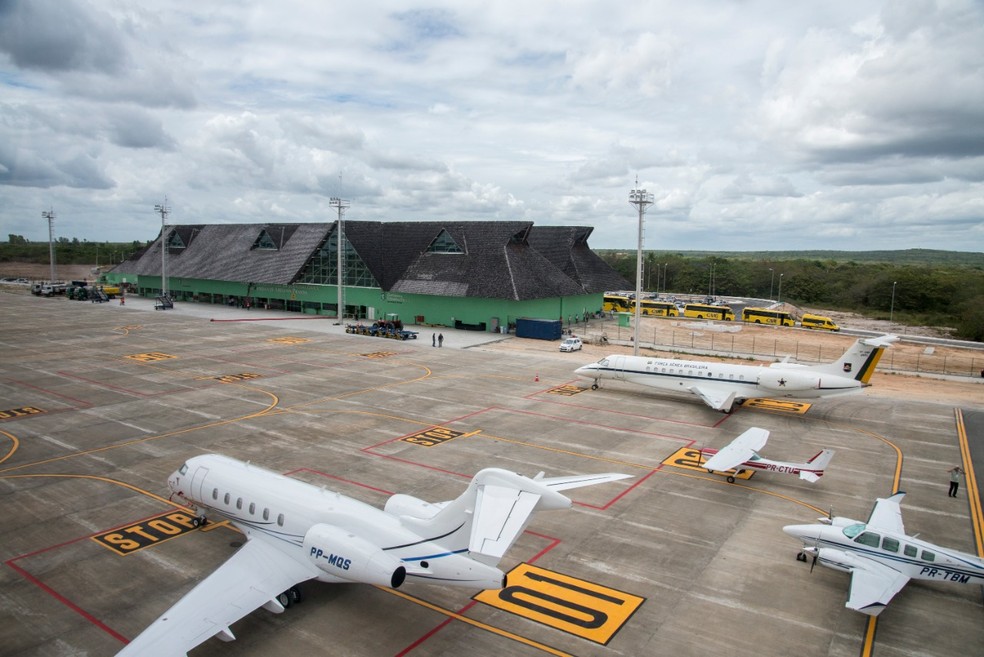 Aeroporto de Jericoacoara, no Ceará, é uma das unidades envolvidas em contrato com a Infraero. — Foto: Marcos Studart/Governo do Ceará
