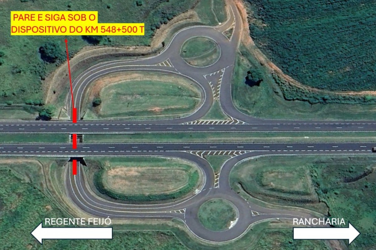 Obras em viaduto da Rodovia Raposo Tavares alteram tráfego de veículos em Regente Feijó