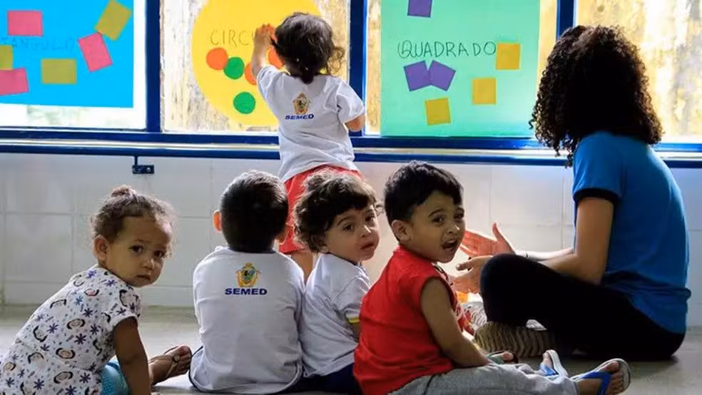 Quase 2,3 milhões de crianças de até 3 anos estavam fora da creche em 2024, por dificuldades de acesso, como falta de vagas ou de unidades próximas — Foto: Altemar Alcantara/Semcom/Agência Senado