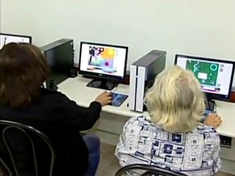 Cursos de inclusão digital para idosos abre inscrições em Natal — Foto: Reprodução / TV TEM
