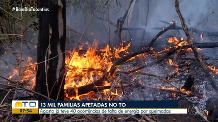 Agosto registra ocorrências de falta de energia devido as queimadas