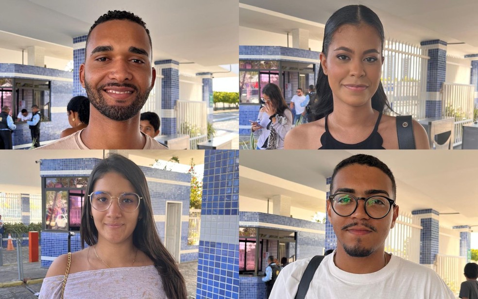 Candidatos em SE falam sobre tema da redação. — Foto: Joelma Gonçalves/g1