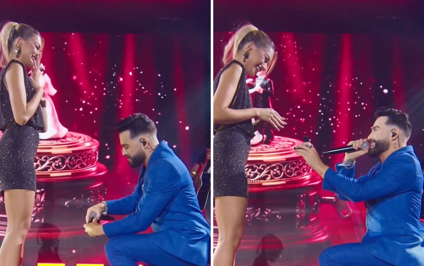 Cantor sertanejo pede namorada em casamento no meio de show; vídeo