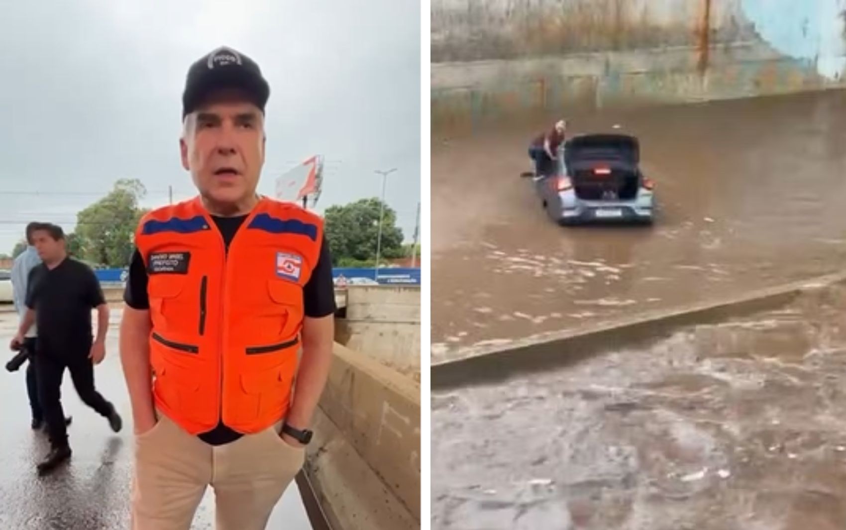 Marginal Botafogo deve passar por obras e intervenções após chuva forte, diz prefeito de Goiânia; vídeo