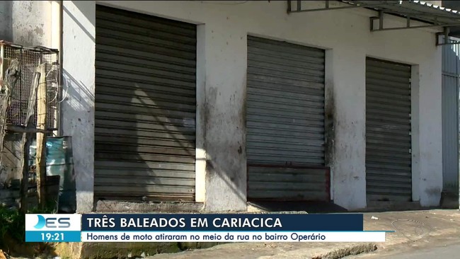 Três pessoas são baleadas em ataque a tiros em Cariacica