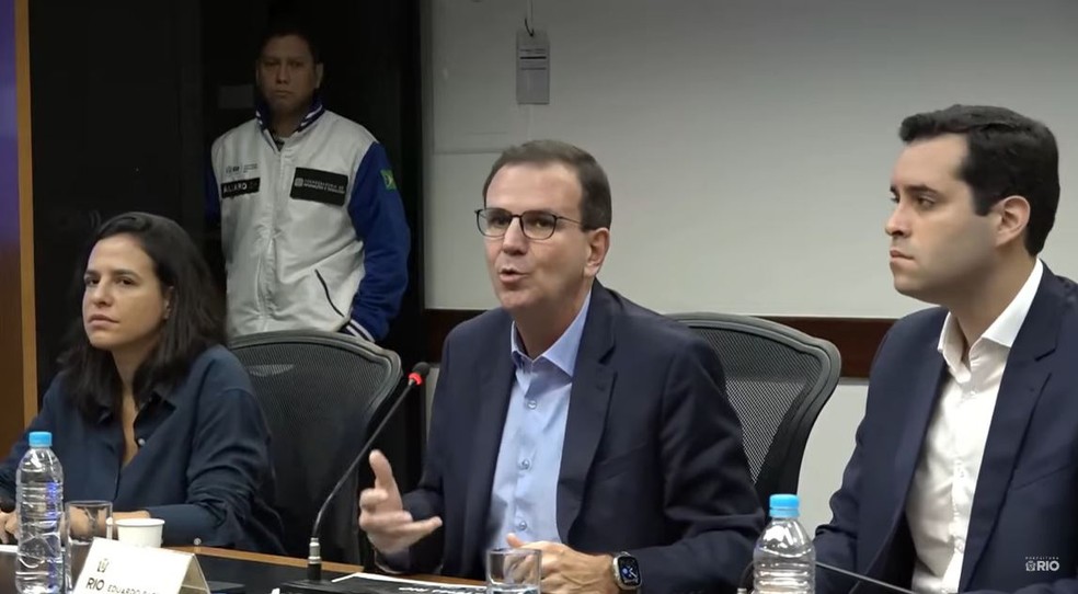 Eduardo Paes detalha nova licitação para ônibus na cidade — Foto: Reprodução/TV Globo