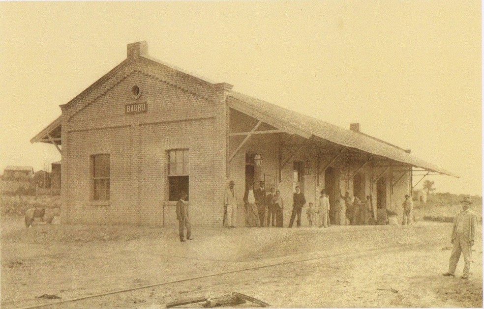 EFS chegou a Bauru em 1905 — Foto: Reprodução / Museu Ferroviário Regional de Bauru