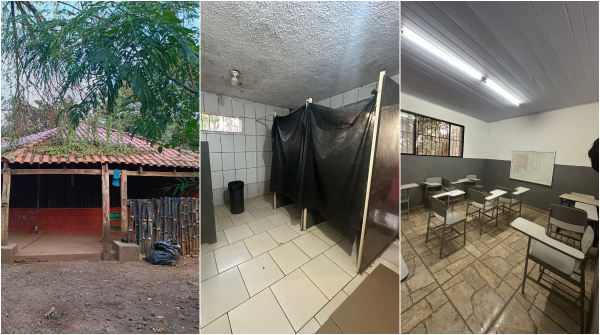 Alunos indígenas de SP têm aulas em espaço sem bebedouro e banheiro sem porta; secretaria diz não haver prejuízo de aprendizagem