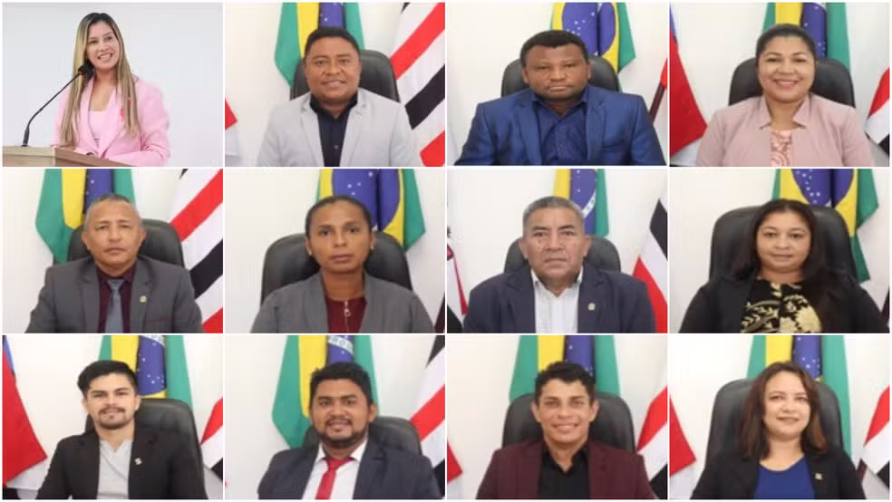 Tânia Mendes (vice-prefeita), e todos os 11 vereadores de Turilândia estão envolvidos em desvios de dinheiro público, segundo o MP-MA — Foto: Divulgação/Câmara de Turilândia