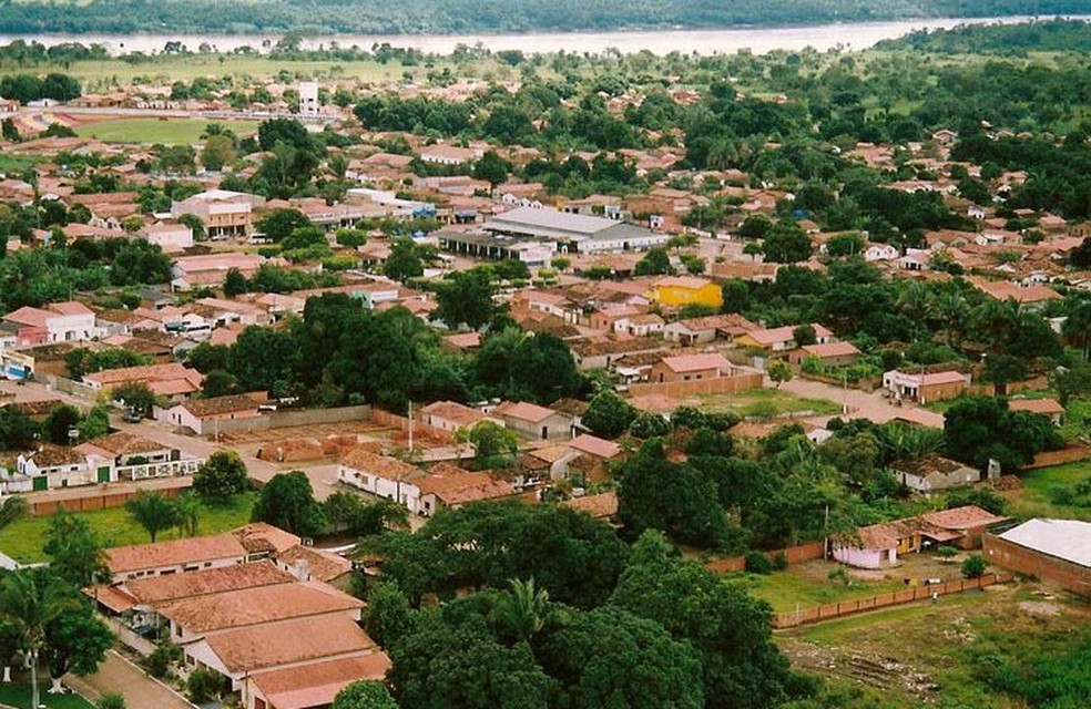 Visão aérea de Porto Franco (MA) — Foto: Reprodução/Uema