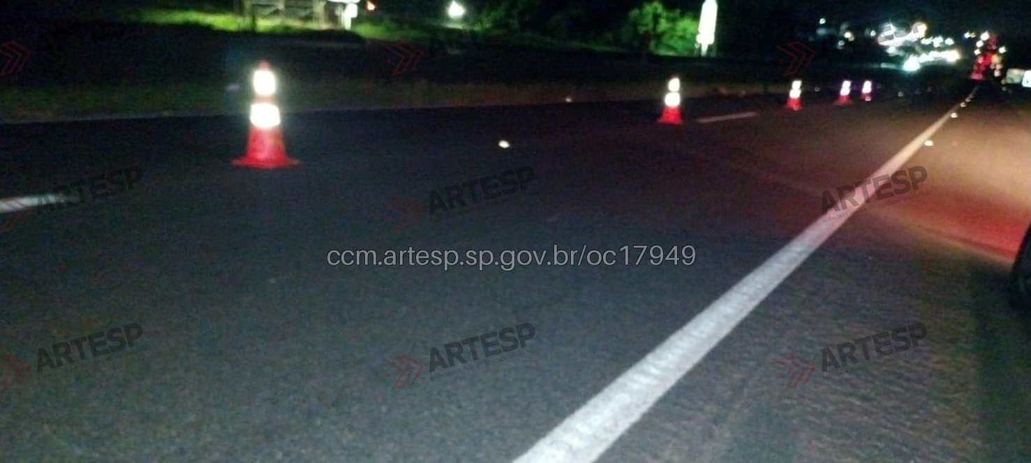Pedestre morre atropelado ao tentar atravessar Rodovia Anhanguera no interior de SP