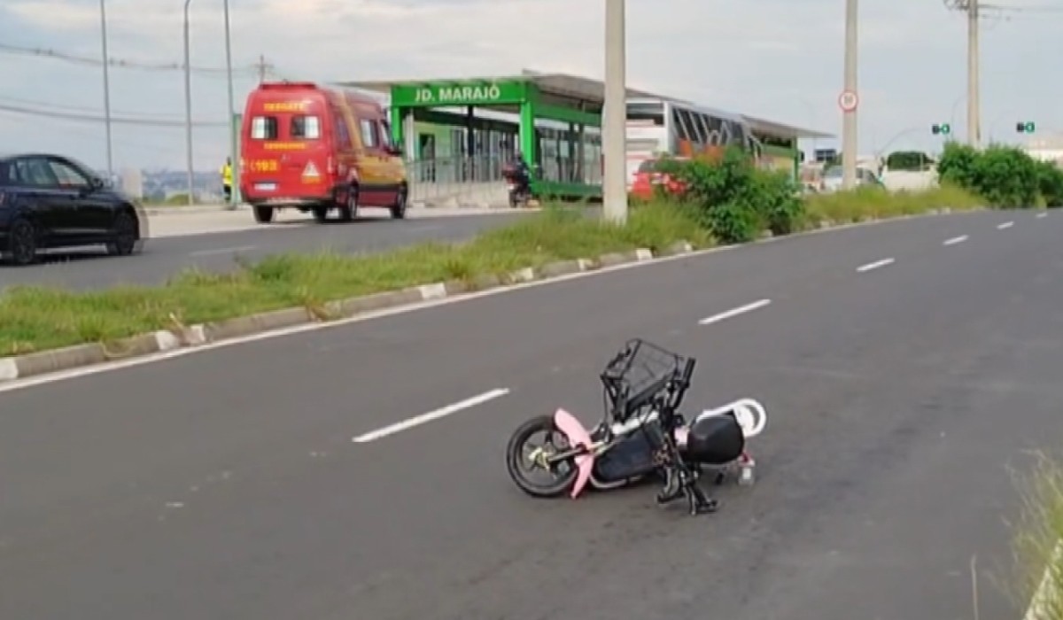 Acidente deixa dois adolescentes feridos em avenida de Campinas