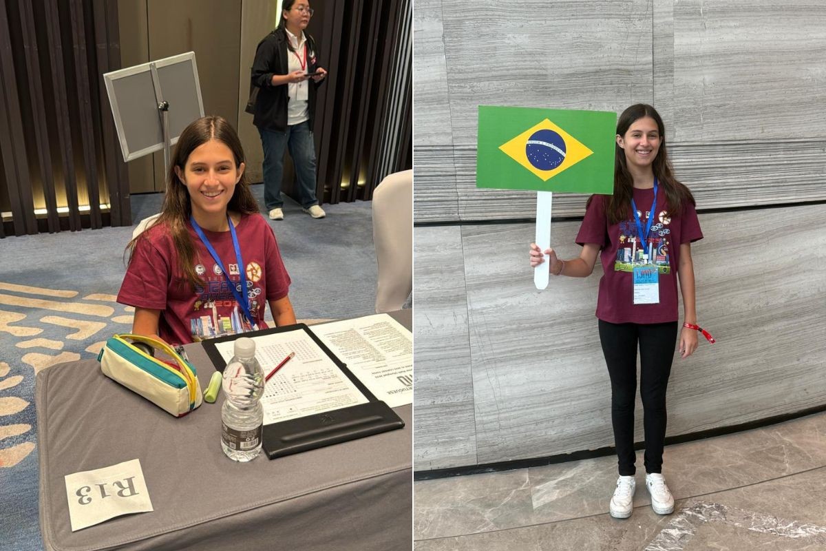Aluna de 13 anos do litoral de SP representa o Brasil em Olimpíada de Matemática na China: 'muita emoção', diz mãe