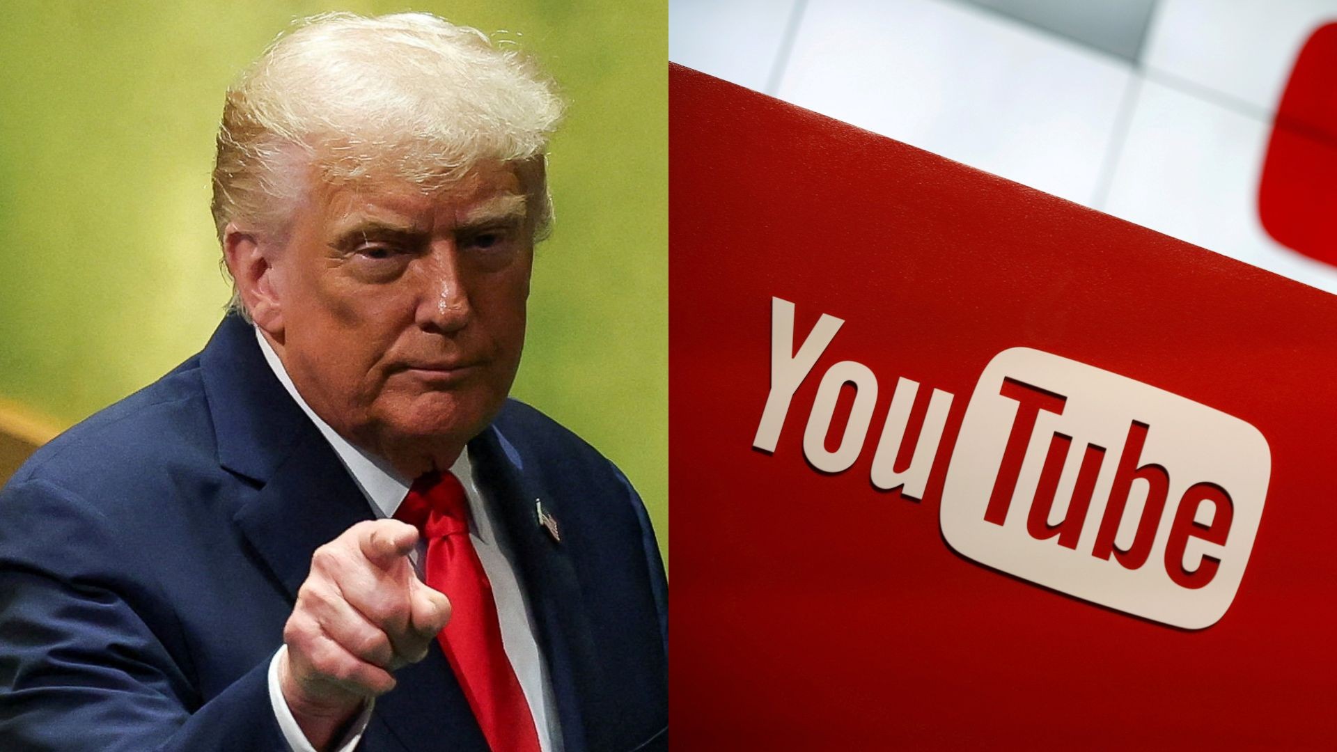 YouTube pagará 24,5 milhões de dólares para encerrar processo de Trump sobre suspensão de conta