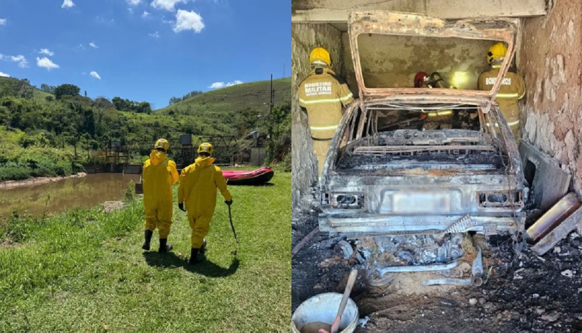 Você viu? Corpo encontrado no Rio Paraibuna, carro queimado dentro de garagem e morte de casal de motociclistas em Juiz de Fora